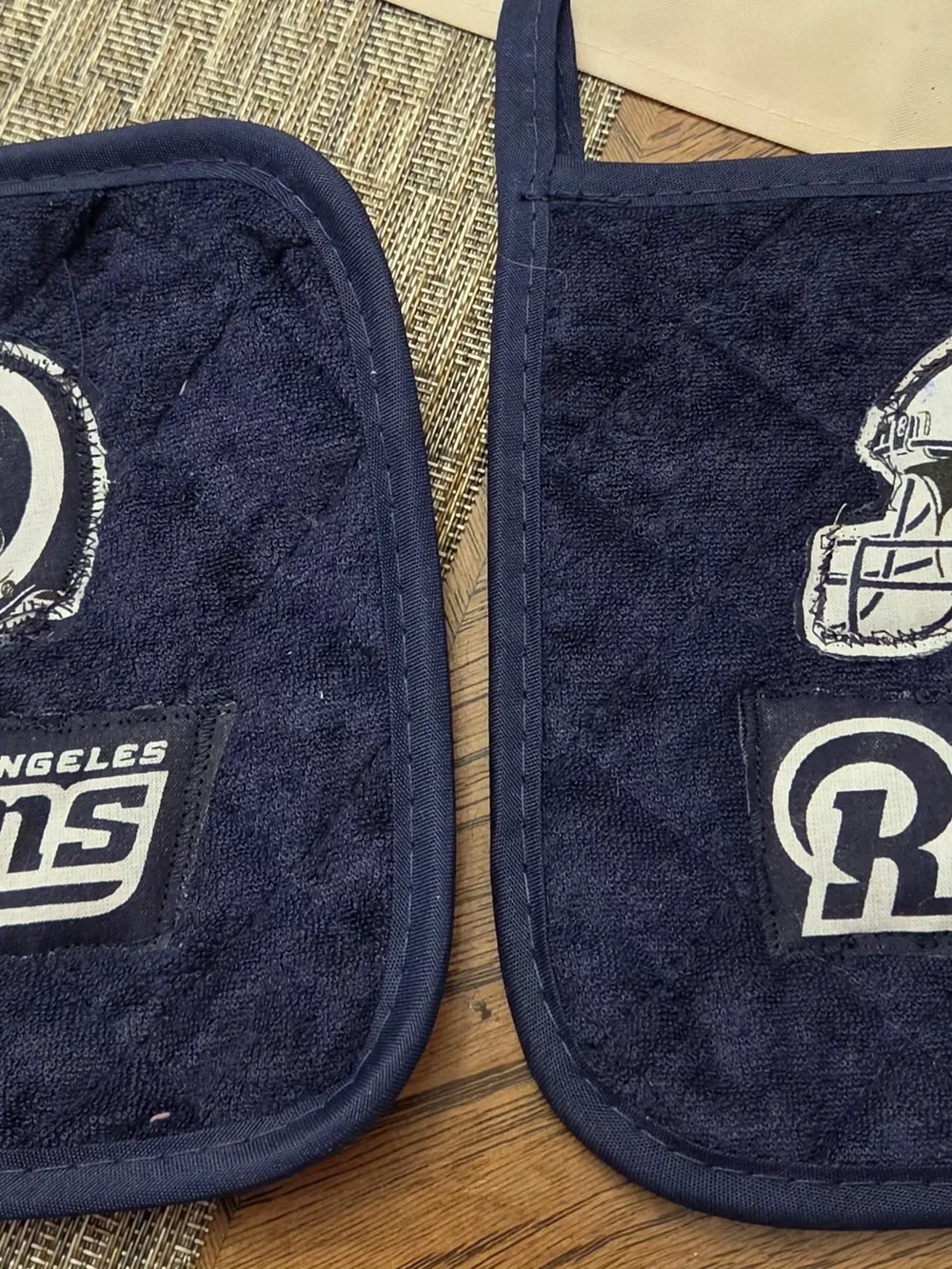 Navy Quilted Potholder